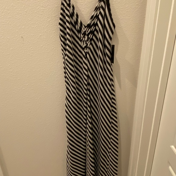 Greyson black and white striped maxi dress-size xs - Picture 5 of 12